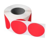 Amosfun 2 Inch Round Yellow Thermal Printable Stickers 600 Sheets Self-Adhesive Label Paper for Inventory Storage Organization and Moving, Writable Surface for Office and Home Use