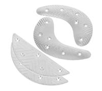 Amosfun 2 Pairs Metal Boot Heel Plates Iron Sole Repair Pads Sturdy Heel Tap Replacement for Men’s Shoes 4pcs Half-Moon and Crescent Shape and Sole Repair