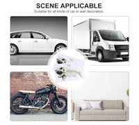 Amosfun 2 Pcs Fish Bone Skeleton Decal Stickers for Car Boat Truck Decoration Removable Fishing Graphic Vinyl for Smooth Surfaces Including Metal Glass Plastic Wood