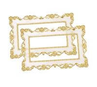 Amosfun 2 Pcs Light Cover Decorative Wall Plate Covers with Gold Edge for Dual Switches Creative Home Wall Panels for Bedroom Living Bathroom Easy Stick Plastic Protection