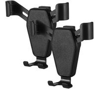 Amosfun 2 Pcs Stable Phone Holder for Cars with Automatic Lock and Universal Design, Abs Material Car Mount Bracket Featuring Bottom Bracket and Clamp Arm for Secure Hands-free Use