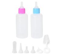 Amosfun 2 Sets Pet Nursing Feeding Bottle Pet Milk Bottle Complete Accessories Safe Food Grade Silicone Pp Material Puppies Kittens