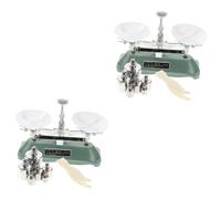 Amosfun 2 Sets Portable Laboratory Triple Beam Balance Scale with Weights and Tweezers Accurate Mechanical Scale for Physics and Chemistry Experiments Teaching Tool for Precise Measurement