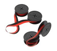 Amosfun 2 Sets Universal Manual Typewriter Ribbon Spool Black and Red Ink for Old English Mechanical Typewriters Compatible with Feiyu, Hero, Changkong, Classic Word Processor Models