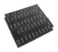 Amosfun 2 Sheets Weight Block Adhesive Decal Labels 4.5-90kg Number Sticker Tags for Gym Equipment Weight Stacks, 90x20mm 14mm Hole, Suitable for Kettlebells and Dumbbell Racks