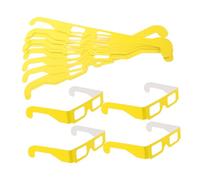 Amosfun 20 Pairs Diffraction Glasses Unique Festival Supplies for Parties Rave Events and Holiday Lights Comfortable Vintage Sunglasses
