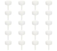 Amosfun 20 Pcs DIY Brine Shrimp Incubator Bottle Caps, Plastic Material, White Colour, Convenient to Use and Easy to Clean, Suitable for Brine Shrimp and Standard Bottles