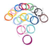 Amosfun 20 Rolls P ilament Pen Refills for 3D Printing Pen with Smooth Extrusion and Versatile Applications, Assorted Color for Creative Designs and Education