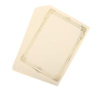 Amosfun 20 Sheets Graduation Gifts Certificate Inner Paper with Elegant Gold Foil Borders, Versatile Institutional Use Diploma Paper for Training Centers and Graduation Ceremony, Student