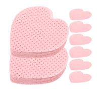 Amosfun 200 Pieces Lint-free Nail Polish Remover Pads Heart-shaped Pink Nail Wipes Dip Powder Remover for Travel and Salon Use
