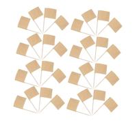 Amosfun 200pcs Blank Toothpick Flags with Sticks for Appetizers Mini Food Flags Cheese Markers Cupcake Toppers Party Buffet Decoration Multipurpose Food Labels for Charcuterie Boards
