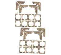 Amosfun 200pcs Retro Corner Protectors Decorative for Photo Albums Notebooks and Scrapbooks and Stylish for Jewelry Boxes and Books