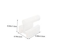 Amosfun 200pcs Transparent Three Prong Plug Safety Caps Plastic Outlet Protectors Childproof Electrical Socket Covers for Home Office Public Use