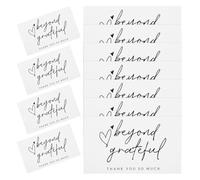 Amosfun 200pcs White Thank You Cards Bulk Pack with Envelopes, Small Business Thank You Postcards for Weddings, Showers, Blank beyond Grateful Note Cards for Appreciation