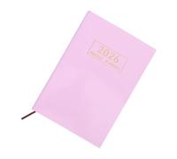 Amosfun 2026 Weekly Schedule Planner A5 Thin Pu Cover Pink Starlight Edition Weekly Agenda Organizer for College Students and School for Time Management and Goal Planning