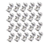 Amosfun 20pcs Cage Nuts and Screws Set Heavy Duty Iron Mounting Hardware for Server Racks Network Cabinets and Av Equipment Reliable Support for Designs