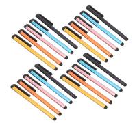 Amosfun 20pcs Capacitive Stylus Pens Screen Writing Pen Aluminum Alloy Wide Compatibility Resilience Tip for Touchscreen Devices Random Color