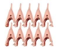 Amosfun 20pcs Copper Mini Electrical Test Clamps Alligator Clip Spring Clamps for Stable Current Transmission and Conductivity for Electric Engineering and Educational Environments
