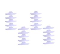 Amosfun 20Pcs Disposable Collar Sweat Pads Self-adhesive Neck Liner Pads Lightweight Breathable Non-woven Shirt Protector for Men and Women Hot Weather Use
