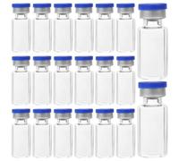 Amosfun 20pcs Glass Vials Sampling Vials 3ml Leak-proof Suitable for Packaging Professionals Hobbyists Science Parties with Caps