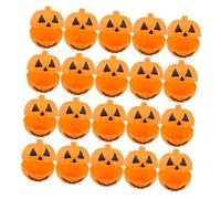 Amosfun 20pcs Halloween Mini Pumpkin Candy Boxes Sturdy Plastic Snack Holders for Party Treats Festive Decorative Pumpkin Containers for Halloween and Thanksgiving Celebrations