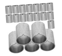 Amosfun 20pcs Iron Pipe Shelf Locking Sleeves Tube Connectors Fixed Wire Rack Clips Shelf Brackets Multipurpose Metal Replacement for Storage Racks