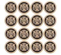 Amosfun 20pcs Metal Coat Buttons 25mm Gold Black Crown Design Suit Uniform Blazer Sewing Craft DIY Clothes Buttons for Overcoats and School Uniforms