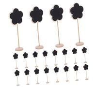 Amosfun 20pcs Mini Chalkboard Signs Small Erasable Blackboard for Kitchen Notes Food Label Memo Tabletop Message Board for Wedding Bar Counter Home Office Decor