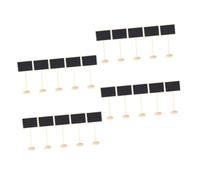 Amosfun 20Pcs Mini Chalkboard Signs with Stand Reusable Double Sided Blackboard for Wedding Party Table Decoration Menu Message and Labeling in Cafe Home and Events