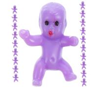 Amosfun 20Pcs Mini Plastic Figurines Small Purple Party Favors for Shower Decorations Icebreaker Game Supplies