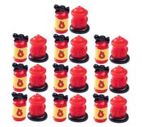 Amosfun 20Pcs Miniature Fire Extinguishers Hydrants Creative Desktop Decor for Micro Landscape Dollhouse Accessories Unique Aesthetic Touch for Home Office