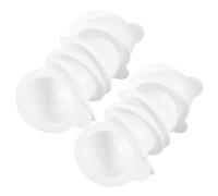 Amosfun 20pcs Multi-functional Sample Cups Plastic Storage Jar Compact Lightweight White Containers for Daily Carry and Home Use