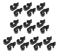 Amosfun 20pcs Plastic Buckles Pet Cage Connector Clip Black Versatile Compatibility Smooth Edges for Safety Suitable for Dog and Bird Cage Reinforcement