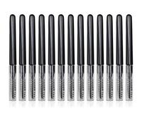 Amosfun 20pcs Portable Multipurpose Eyebrow Brush with Lid Mini Spiral Brow and Lash Comb Makeup Tool Kit for Precise Brow Shaping and Eyelash Grooming