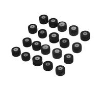 Amosfun 20pcs Rubber Pinch Roller Wheels for Cassette Players Wear-resistant Pressure Bearing Rollers Easy Installation Tape Recorder Accessories for Stable Audio Playback