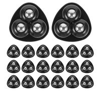 Amosfun 20pcs Self Adhesive Mini Ball Casters with Triple Steel Balls and Smooth Surface, Quick DIY Installation for Furniture Legs and Trash Cans, 360 Degree Rotating Wheels