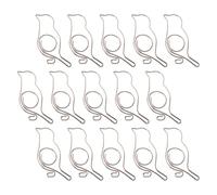 Amosfun 20pcs Silver Metal Bird-Shaped Clips Creative Stylish Clamps for Household Supplies Office Paperwork Document Organization