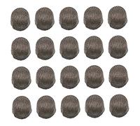 Amosfun 20pcs Stylus Tips Replacement with High Sensitivity Conductive Fiber Pen Head and Nano Conductive Cloth, Silver Capacitive Stylus Cap Suitable for Touch Screen Devices