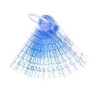 Amosfun 20pcs Transparent Plastic Feeler Gauges Metric Gap Measuring Tool for Precise Thickness and Fire Door Flatness Testing Portable Gauge for Guitar Spark Plug Piston Measurements