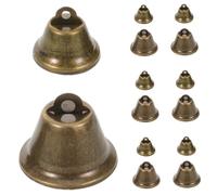 Amosfun 20Pcs Vintage Mini Craft Bells for DIY Hanging Decoration Small Metal Bells with Crisp Sound for Wedding Wind Chimes Holiday Ornaments Pet Charms Indoor Outdoor Use