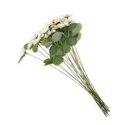 Amosfun 20pcs White Artificial Daisies Realistic Faux Spring Flowers Decorative Bouquet for Home Living Table Centerpiece Easy Arrangement