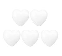 Amosfun 24 pieces craft foam heart shape styrofoam balls Christmas tree decorations for DIY craft modelling Christmas party preferred decorations gifts 10cm 10 items