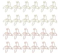 Amosfun 24pcs Bee Shaped Metal Paper Clips Small Gold and Rose Gold Decorative File Clips for Office Document Paper School Supplies