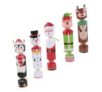 Amosfun 24pcs Christmas Candy Boxes Paper Pastry Treat Containers with Cracker Pull Design for Holiday Desserts and Souvenirs Festive Cookie Storage and Xmas Party Goodie Bags