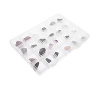 Amosfun 24pcs Mineral Specimen Set with Stone Rocks and Storage Box, Resistant to Damage for Geology Teaching and Education Activities, and Hobbyists