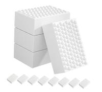 Amosfun 24pcs Multi-Function Bathroom Cleaning Sponge Grout Sponge Shower Cleaner Scourer Dish Reusable Kitchen Cleaning Compact Soft Gentle