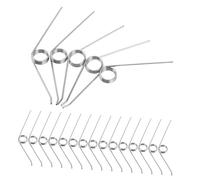 Amosfun 24pcs Torsion Springs for Garbage Lid Hinges Metal Replacement Springs for Trash Can Lids Compatible with Manual and Foot Pedal Bins Easy Installation for Home and Office Use