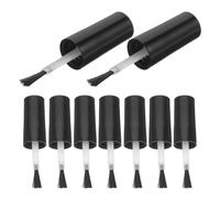 Amosfun 25pcs Gel Nail Polish Brush Replacement Set with 10ml Black Cap Bottle Brush for Gel Liquid Dip Powder Nail Art Thin for Precise Application