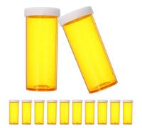 Amosfun 25pcs Mini Medicine Bottles with Easy Open Lids Portable Medicine Holder Made of Sturdy Pp Material for Adults and Elderly Suitable for Veterinary Offices and Doctors