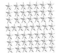 Amosfun 2cm Christmas Star Ornaments with Hole for Tree Decor Home Office Decorations